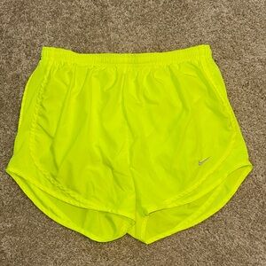 Nike Women's Bright Yellow Athletic Shorts